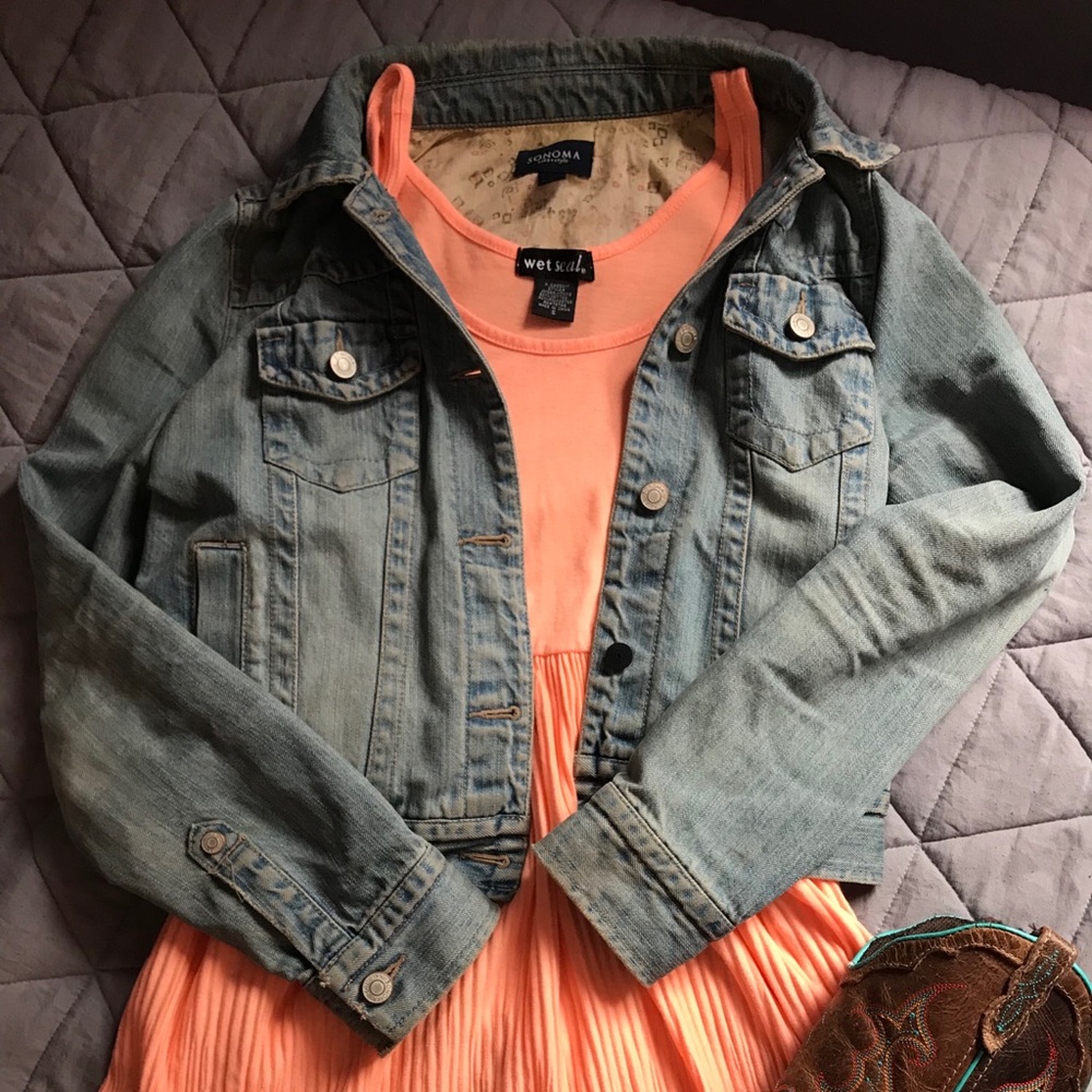 Peach sundress